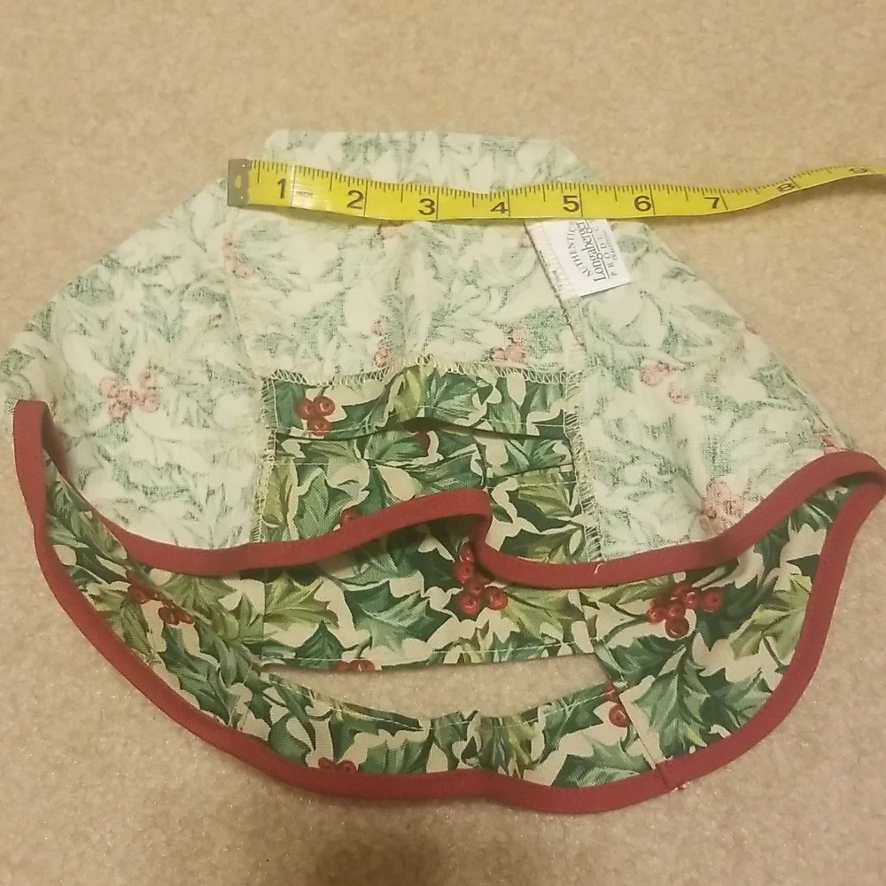 Longaberger liner for 2002 Traditions basket  American Holly NWT